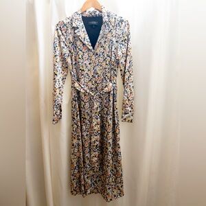 Laundry maxi long-sleeve shirt dress